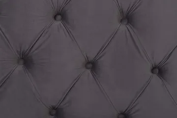 Dobbeltseng AYETTE 160 x 200 cm fløyel Grå - Grå - Møbler - Senger - Sengeramme & sengestamme