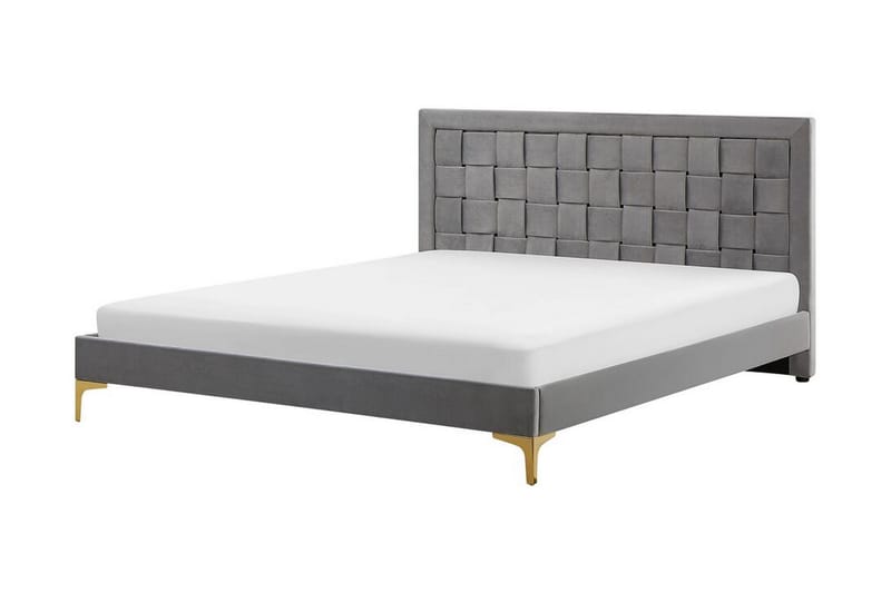 Dobbeltseng Darhult 160x200 cm - Grå - Møbler - Senger - Sengeramme & sengestamme