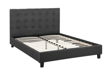 Dobbeltseng Rochelle 140 | 200 cm - Svart - Møbler - Senger - Sengeramme & sengestamme