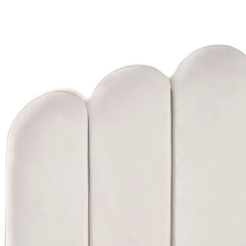 Dobbeltseng Sauvian 120x200 cm - Off-White - Møbler - Senger - Sengeramme & sengestamme