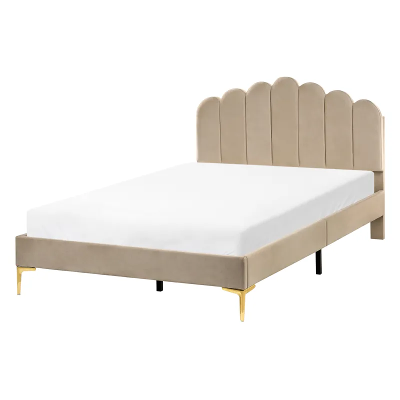 Dobbeltseng Sauvian 120x200 cm, Taupe