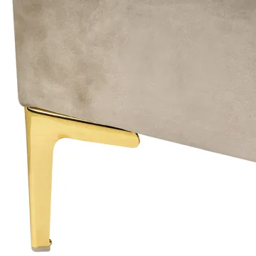 Dobbeltseng Sauvian 140x200 cm - Taupe - Møbler - Senger - Sengeramme & sengestamme