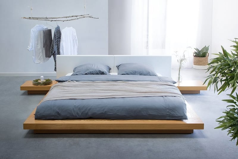 Dobbeltseng Zen 180 | 200 cm - Tre | Natur - Møbler - Senger - Sengeramme & sengestamme