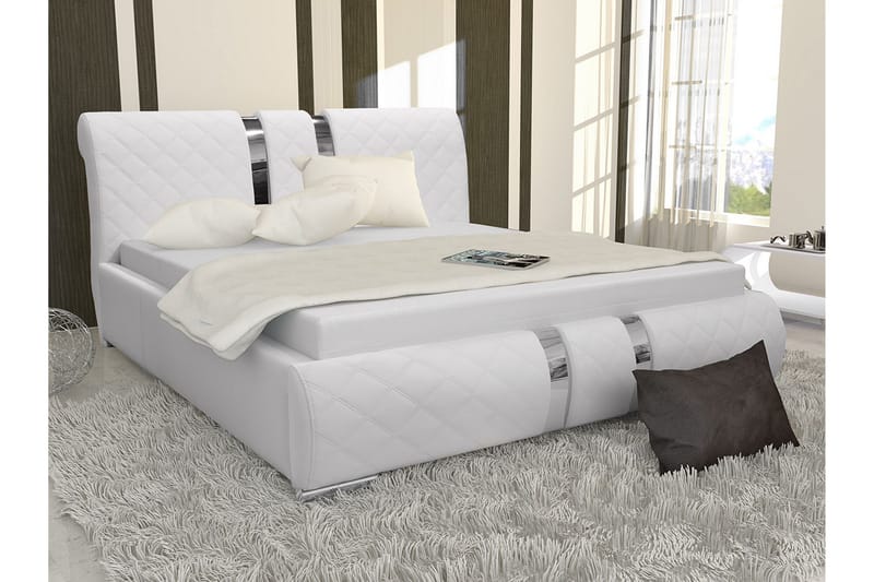 Dynir Sengeramme 140x200 cm - Hvit - Møbler - Senger - Sengeramme & sengestamme