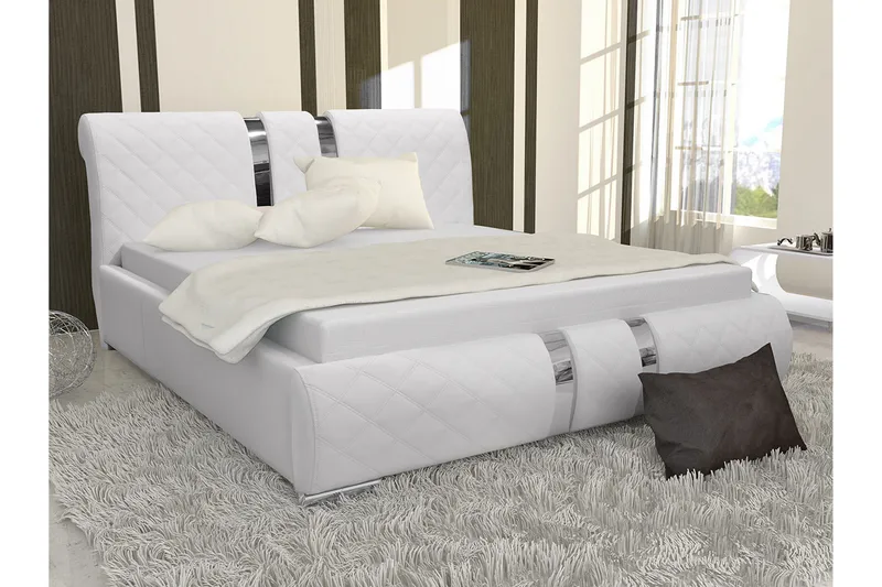 Dynir Sengeramme 160x200 cm - Hvit - Møbler - Senger - Sengeramme & sengestamme