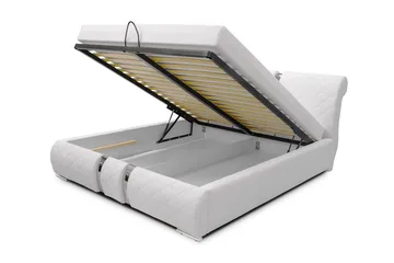 Dynir Sengeramme 160x200 cm - Hvit - Møbler - Senger - Sengeramme & sengestamme