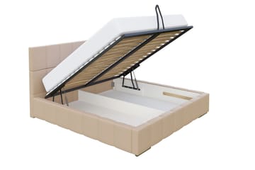 Elverum Seng 160x200 - Beige - Møbler - Senger - Sengeramme & sengestamme