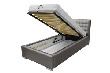 Faldet Enkeltseng 90x200 - Brun - Møbler - Senger - Sengeramme & sengestamme