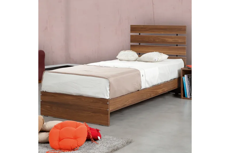 Feldene Sengeramme 120x200 cm - Valnøtt - Møbler - Senger - Sengeramme & sengestamme