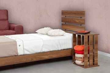 Feldene Sengeramme 120x200 cm - Valnøtt - Møbler - Senger - Sengeramme & sengestamme