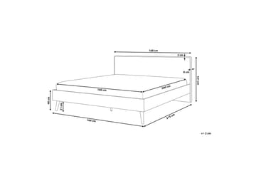 Furbish Kontinentalseng 160x200 - Tre/Natur - Møbler - Senger - Sengeramme & sengestamme