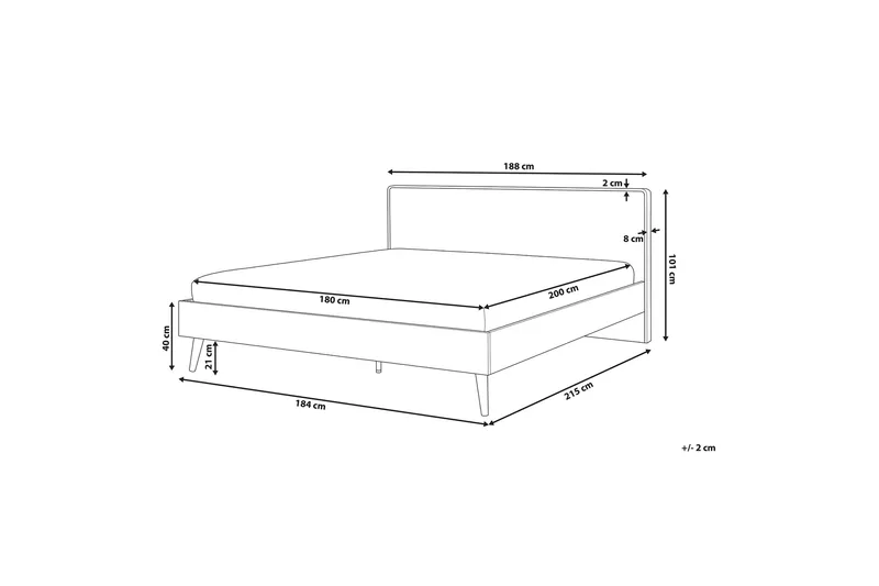 Furbish Kontinentalseng 180x200 - Tre/Natur - Møbler - Senger - Sengeramme & sengestamme