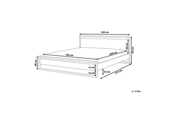 Giulia Dobbeltseng 160 | 200 cm - Tre / Natur - Møbler - Senger - Sengeramme & sengestamme