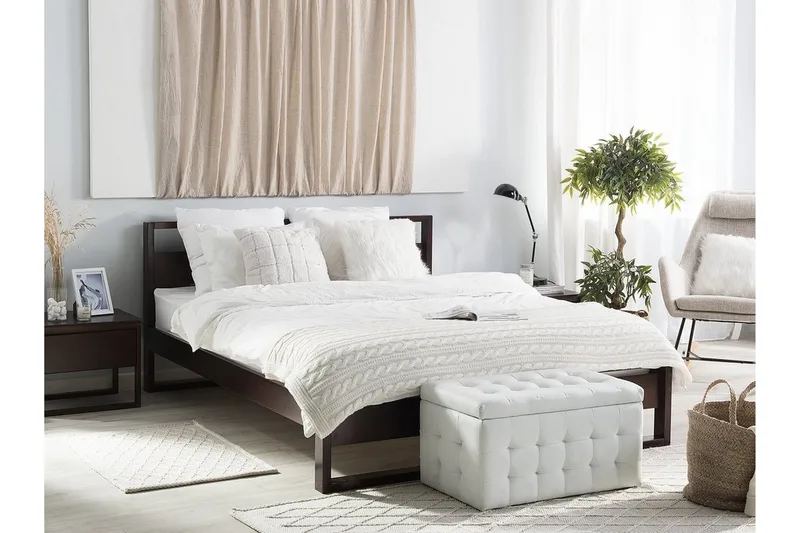 Giulia Dobbeltseng 160 | 200 cm - Tre / Natur - Møbler - Senger - Sengeramme & sengestamme