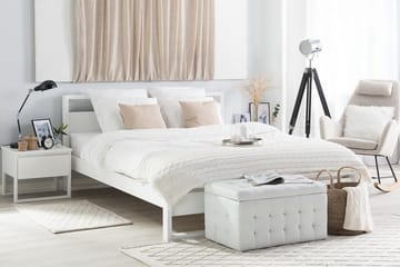 Giulia Dobbeltseng 180 | 200 cm - Hvit - Møbler - Senger - Sengeramme & sengestamme