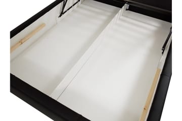 Junkerdal Seng 160x200 - Svart - Møbler - Senger - Sengeramme & sengestamme