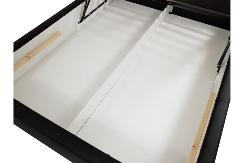 Junkerdal Seng 160x200 - Svart - Møbler - Senger - Sengeramme & sengestamme