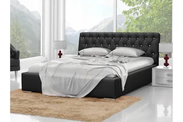 Junkerdal Seng 180x200 - Svart - Møbler - Senger - Sengeramme & sengestamme