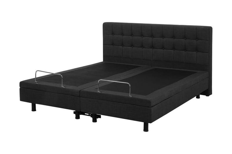 Kabbebo Sengepakke – Dobbeltseng 160x200 cm i Stoff med Sengegavl + Overmadrass - Grå - Møbler - Senger - Sengeramme & sengestamme