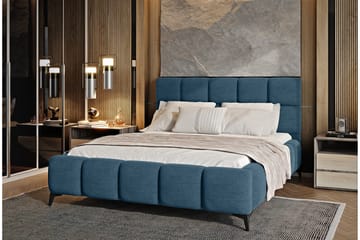 Kamble Sengeramme med Oppbevaring 140x200 cm - Blå - Møbler - Senger - Sengeramme & sengestamme