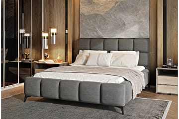 Kamble Sengeramme med Oppbevaring 140x200 cm - Grå - Møbler - Senger - Sengeramme & sengestamme