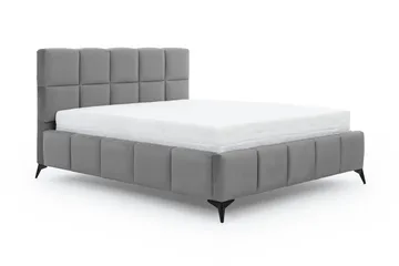 Kamble Sengeramme med Oppbevaring 140x200 cm - Grå - Møbler - Senger - Sengeramme & sengestamme