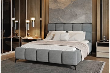 Kamble Sengeramme med Oppbevaring 140x200 cm - Grå - Møbler - Senger - Sengeramme & sengestamme