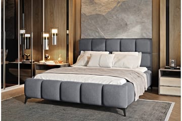 Kamble Sengeramme med Oppbevaring 140x200 cm - Grå - Møbler - Senger - Sengeramme & sengestamme