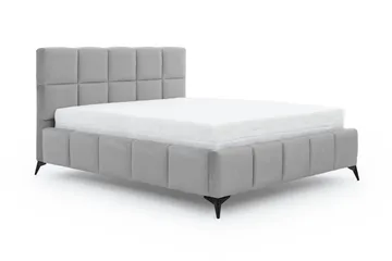 Kamble Sengeramme med Oppbevaring 140x200 cm - Lysegrå - Møbler - Senger - Sengeramme & sengestamme