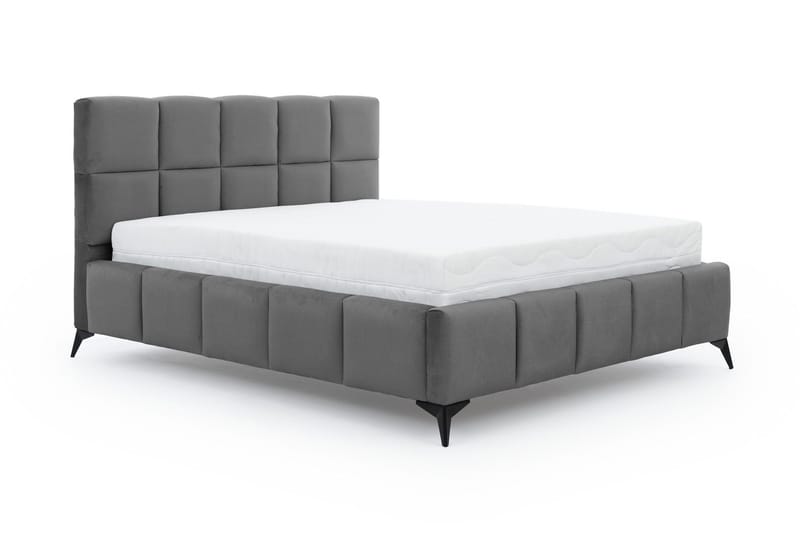 Kamble Sengeramme med Oppbevaring 140x200 cm - Mørkegrå - Møbler - Senger - Sengeramme & sengestamme