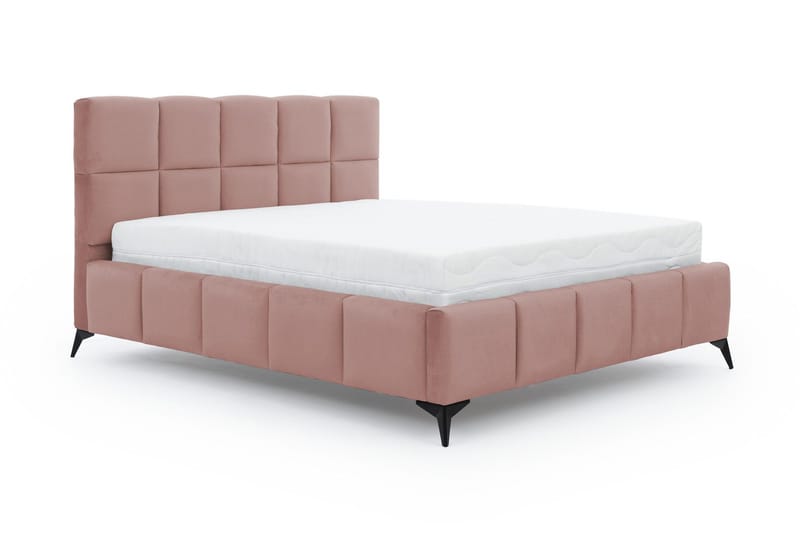Kamble Sengeramme med Oppbevaring 140x200 cm - Rosa - Møbler - Senger - Sengeramme & sengestamme