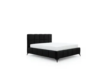 Kamble Sengeramme med Oppbevaring 140x200 cm - Svart - Møbler - Senger - Sengeramme & sengestamme