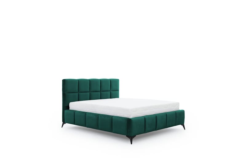 Kamble Sengeramme med Oppbevaring 140x200 cm - Turkis - Møbler - Senger - Sengeramme & sengestamme