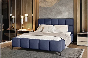 Kamble Sengeramme med Oppbevaring 160x200 cm - Blå - Møbler - Senger - Sengeramme & sengestamme