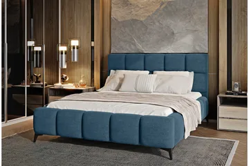 Kamble Sengeramme med Oppbevaring 160x200 cm - Blå - Møbler - Senger - Sengeramme & sengestamme