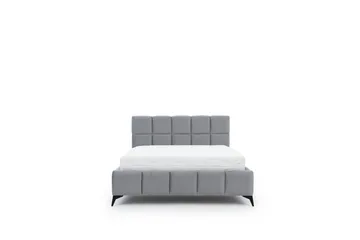 Kamble Sengeramme med Oppbevaring 160x200 cm - Grå - Møbler - Senger - Sengeramme & sengestamme