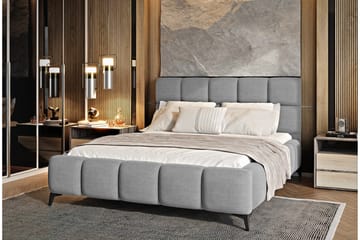 Kamble Sengeramme med Oppbevaring 160x200 cm - Grå - Møbler - Senger - Sengeramme & sengestamme