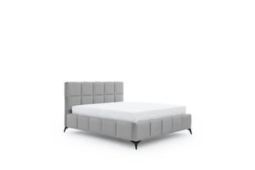 Kamble Sengeramme med Oppbevaring 160x200 cm - Lysegrå - Møbler - Senger - Sengeramme & sengestamme