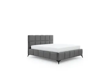 Kamble Sengeramme med Oppbevaring 160x200 cm - Mørkegrå - Møbler - Senger - Sengeramme & sengestamme