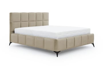 Kamble Sengeramme med Oppbevaring 180x200 cm - Beige - Møbler - Senger - Sengeramme & sengestamme