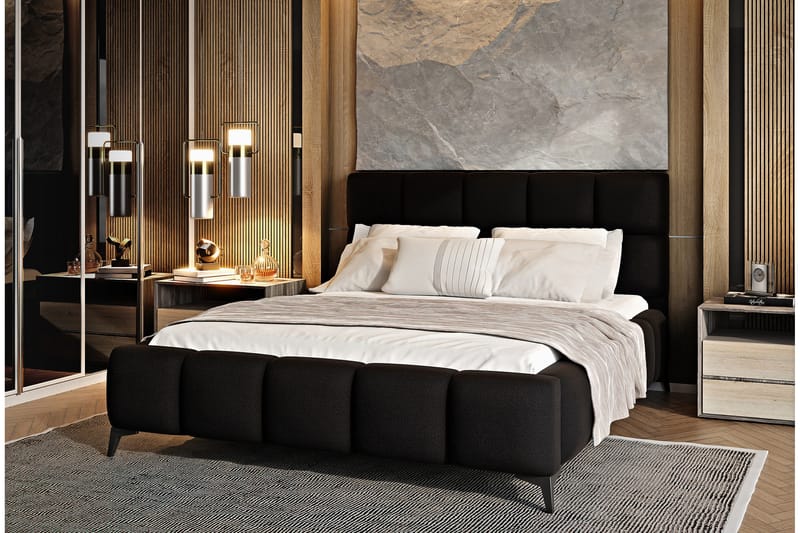 Kamble Sengeramme med Oppbevaring 180x200 cm - Brun - Møbler - Senger - Sengeramme & sengestamme