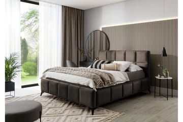 Kamble Sengeramme med Oppbevaring 180x200 cm - Brun - Møbler - Senger - Sengeramme & sengestamme