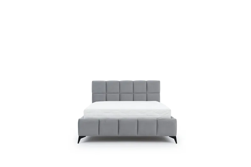 Kamble Sengeramme med Oppbevaring 180x200 cm - Grå - Møbler - Senger - Sengeramme & sengestamme