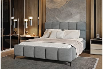 Kamble Sengeramme med Oppbevaring 180x200 cm - Grå - Møbler - Senger - Sengeramme & sengestamme