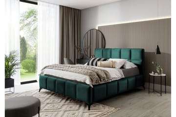 Kamble Sengeramme med Oppbevaring 180x200 cm - Grønn - Møbler - Senger - Sengeramme & sengestamme