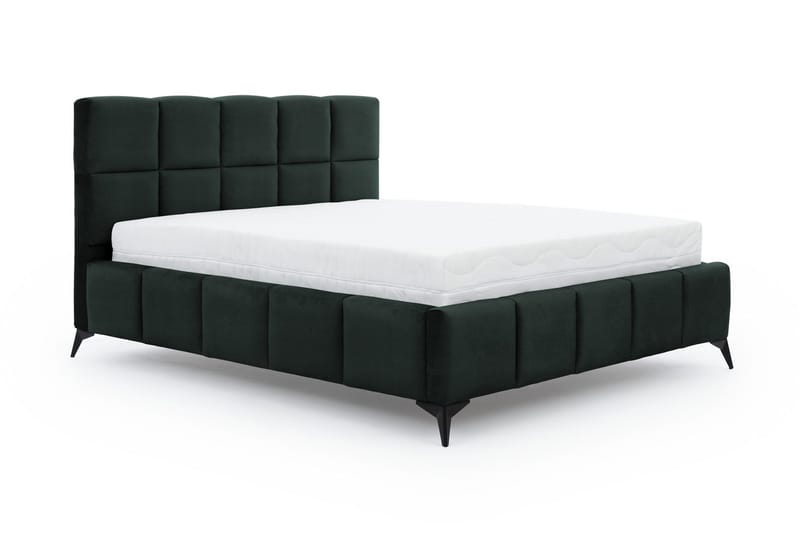 Kamble Sengeramme med Oppbevaring 180x200 cm - Grønn - Møbler - Senger - Sengeramme & sengestamme