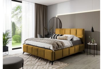 Kamble Sengeramme med Oppbevaring 180x200 cm - Gul - Møbler - Senger - Sengeramme & sengestamme