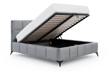 Kamble Sengeramme med Oppbevaring 180x200 cm - Lysegrå - Møbler - Senger - Sengeramme & sengestamme