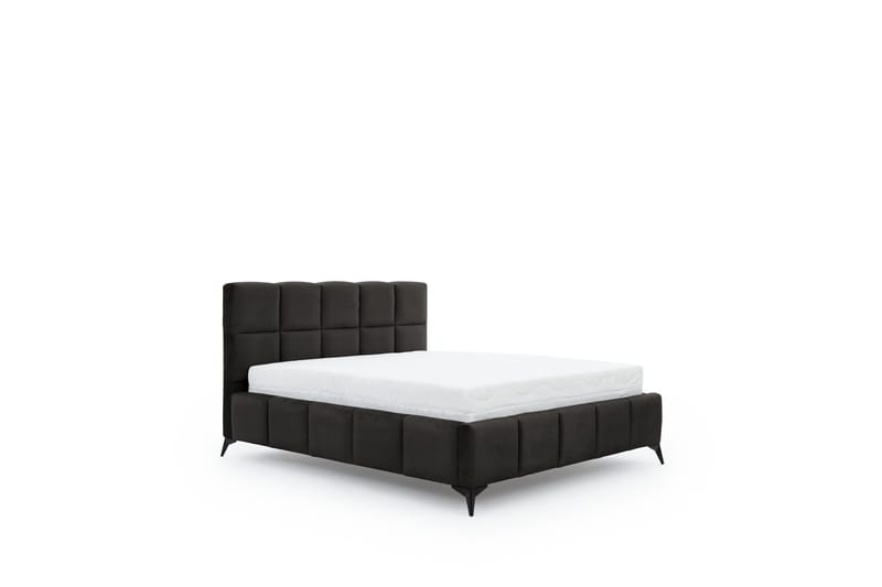 Kamble Sengeramme med Oppbevaring 180x200 cm - Mørkegrå - Møbler - Senger - Sengeramme & sengestamme