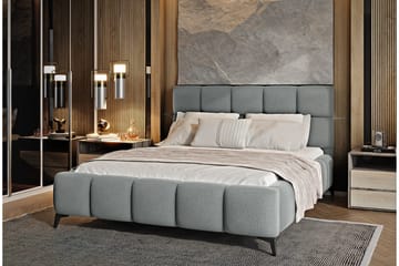 Kamble Sengeramme med Oppbevaring 180x200 cm - Mørkegrå - Møbler - Senger - Sengeramme & sengestamme